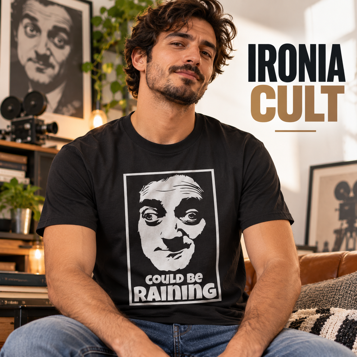 maglietta t-shirt- frankenstein igor potrebbe piovere