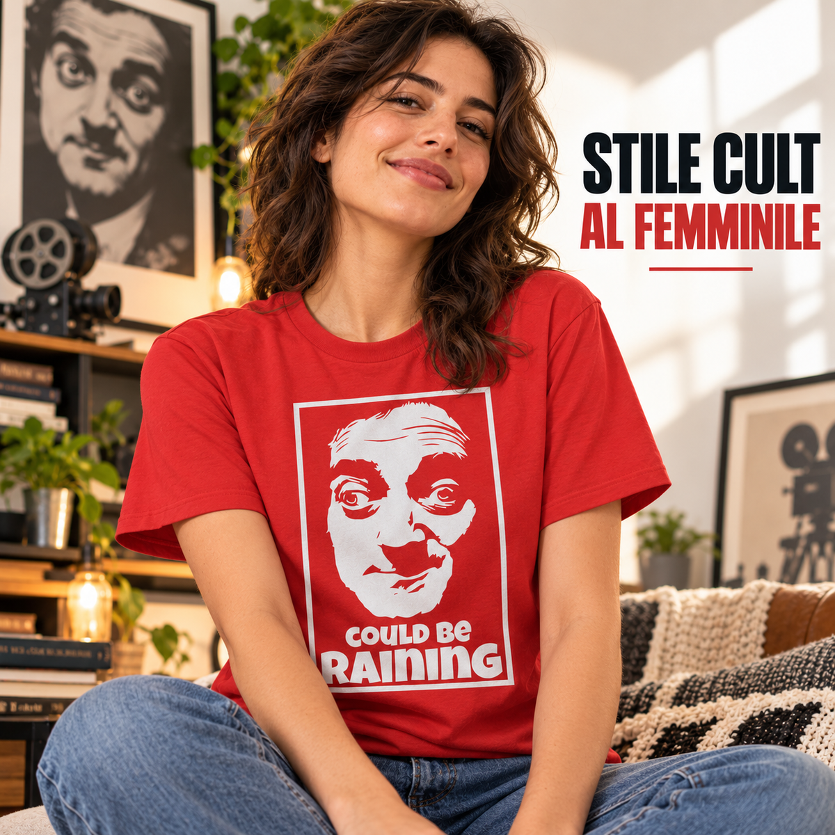 maglietta t-shirt- frankenstein igor potrebbe piovere