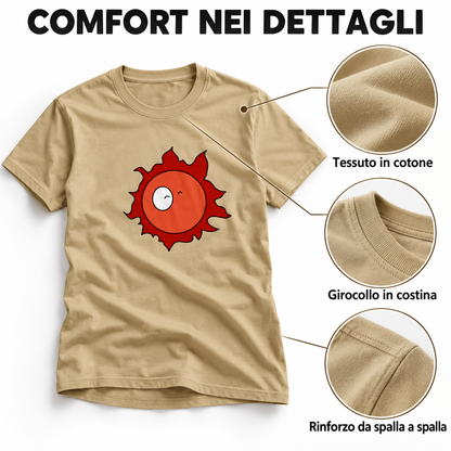 maglietta t-shirt- sole manga