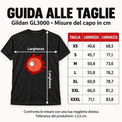maglietta t-shirt- sole manga