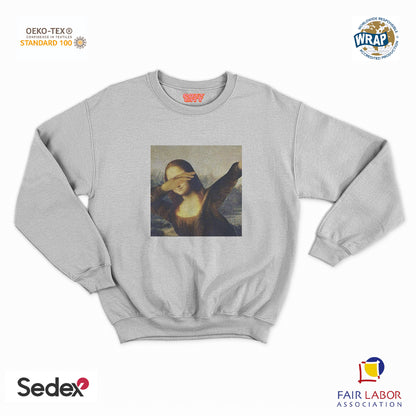 felpa con girocollo unisex- monnalisa dab