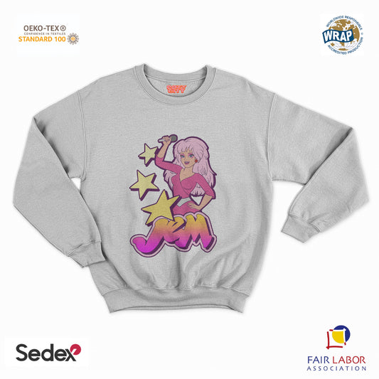 felpa con girocollo unisex- jem delle hologram