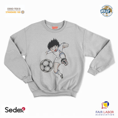 felpa con girocollo unisex- holly manga