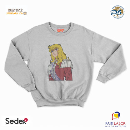 felpa con girocollo unisex- lady manga