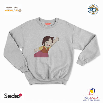 felpa con girocollo unisex- heidi