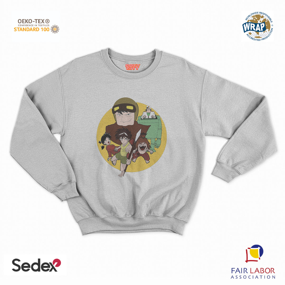 felpa con girocollo unisex- il ragazzo del futuro