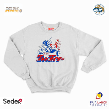 felpa con girocollo unisex- ufo robottone manga