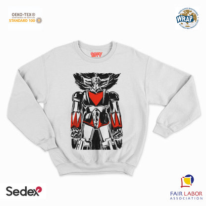 felpa con girocollo unisex- robottone art