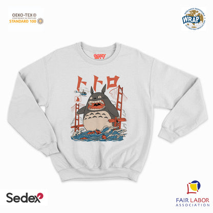 felpa con girocollo unisex- tot moster
