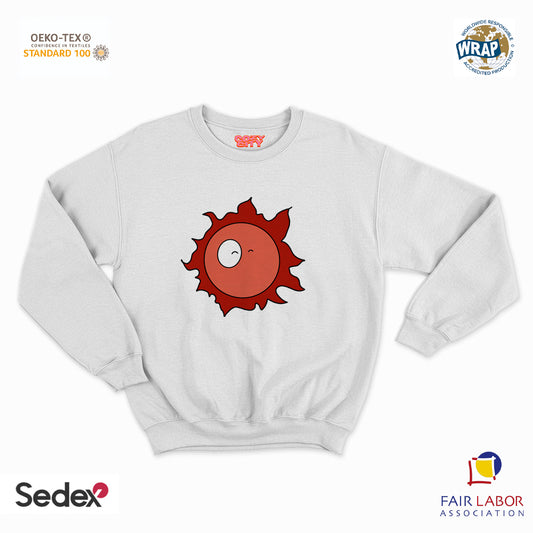 felpa con girocollo unisex- sole manga