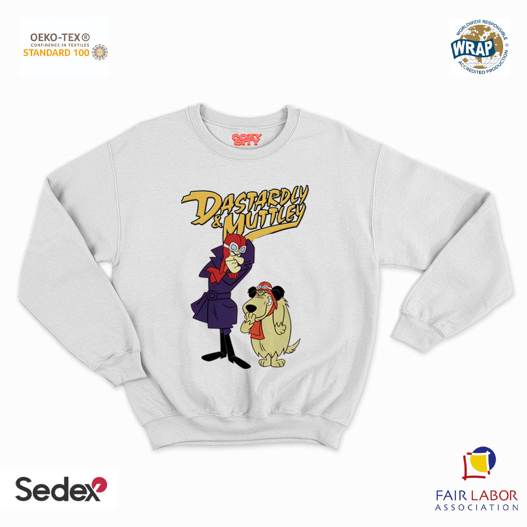 felpa con girocollo unisex- muttley e amico 20250210