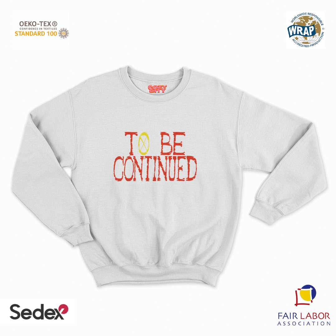 felpa con girocollo unisex- to be continue manga