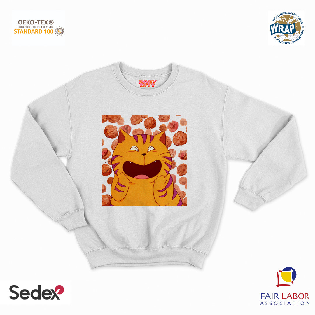 felpa con girocollo unisex- giuliano polpette