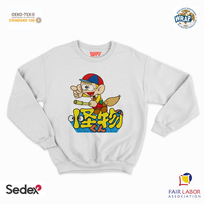 felpa con girocollo unisex- principe dei mostri giapponese
