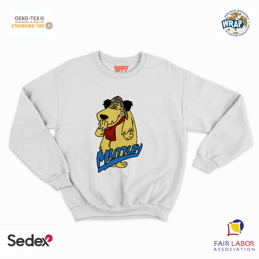 felpa con girocollo unisex- cane che ride