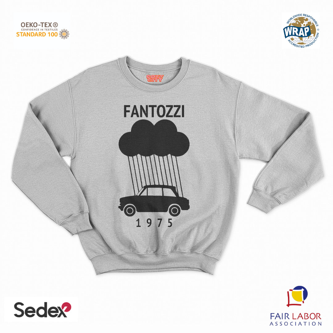 felpa con girocollo unisex- ugo nuvola 1975