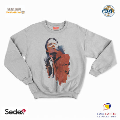 felpa con girocollo unisex- ritorno mc fly art