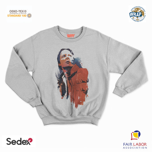 felpa con girocollo unisex- ritorno mc fly art