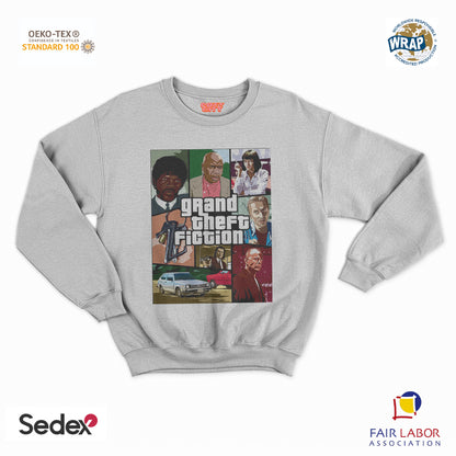 felpa con girocollo unisex- gran theft fiction