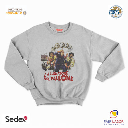 felpa con girocollo unisex- allenatore nel pallone