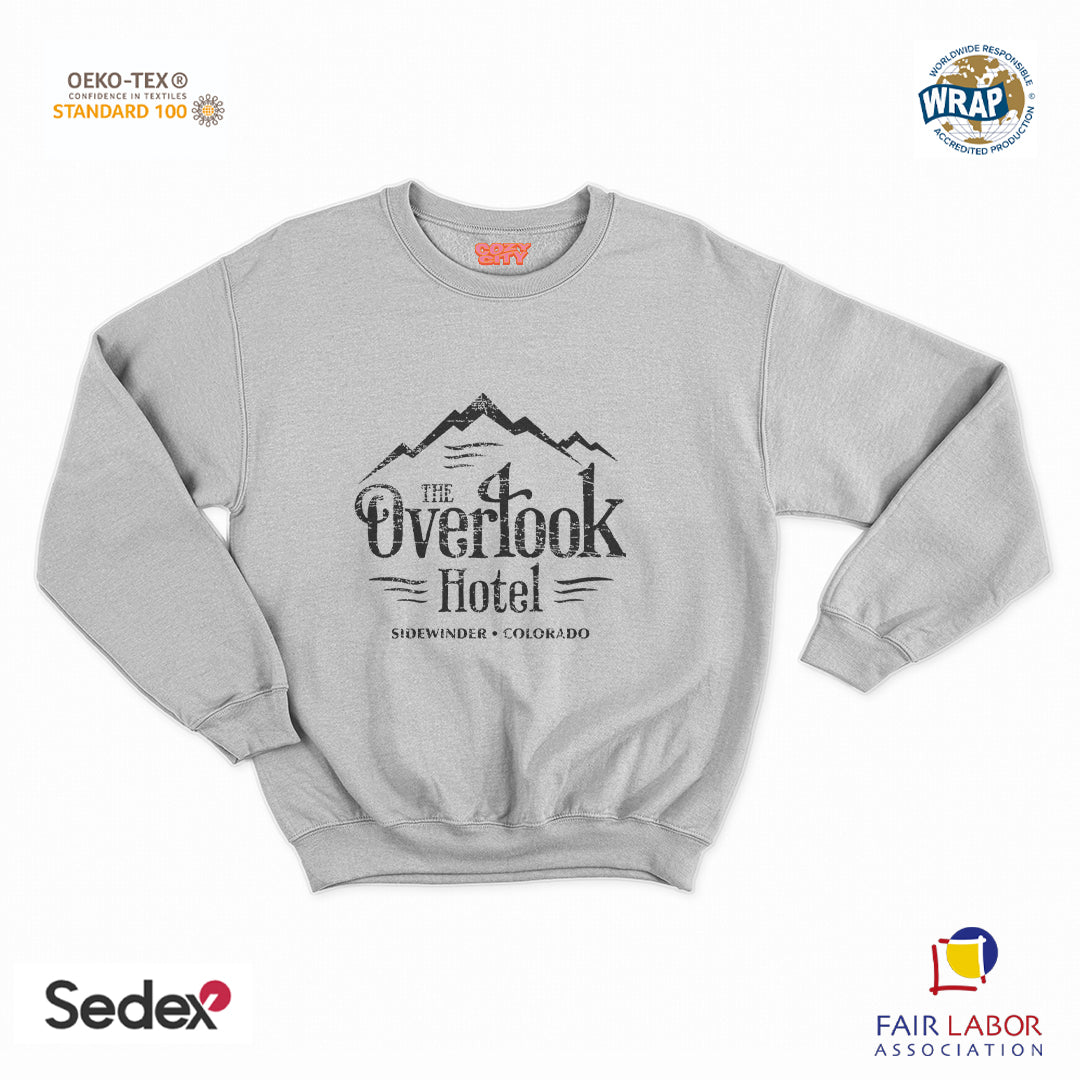 felpa con girocollo unisex- overlook hotel