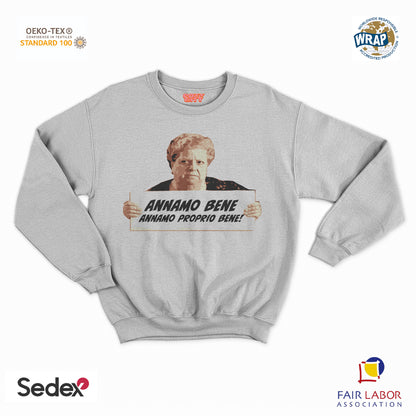 felpa con girocollo unisex-