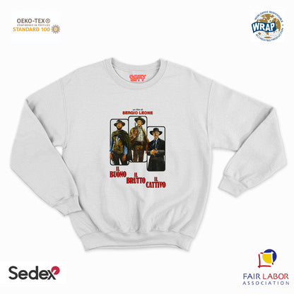 felpa con girocollo unisex- il buono western