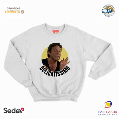 felpa con girocollo unisex- cristian delicatissimo