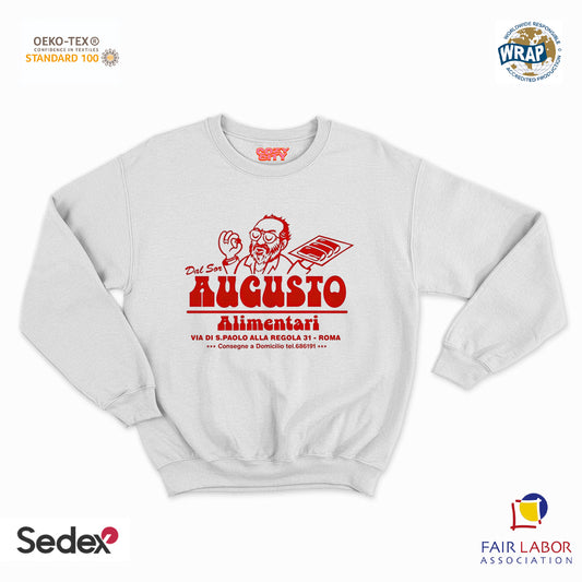felpa con girocollo unisex- dal sor augusto alimentari
