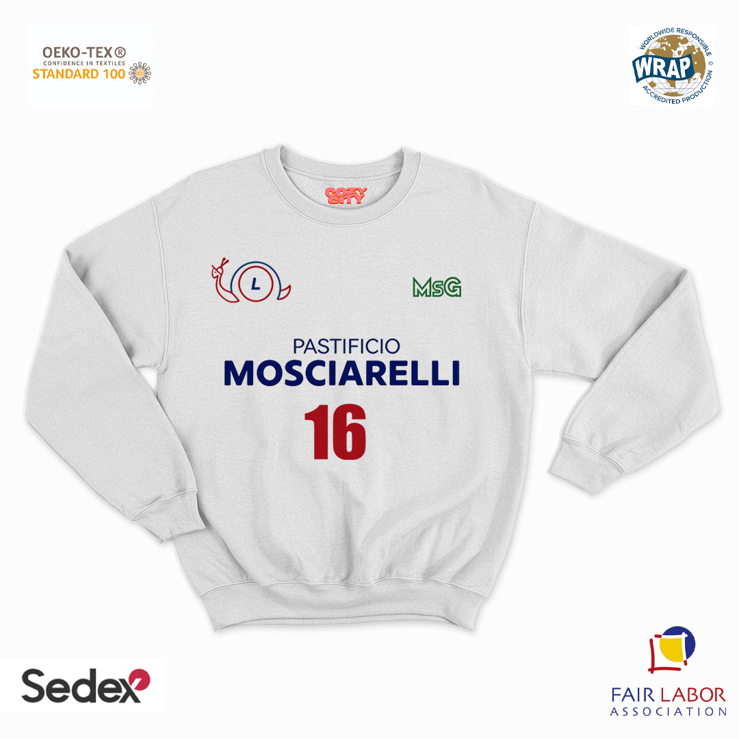 felpa con girocollo unisex- pastificio mosciarelli