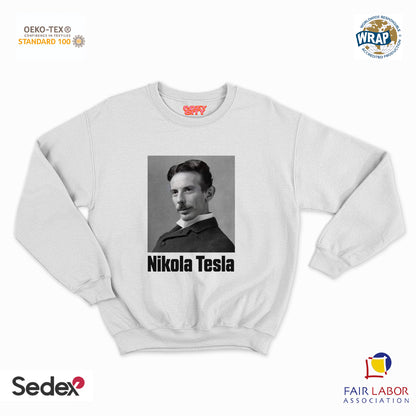 felpa con girocollo unisex- giovanni tesla