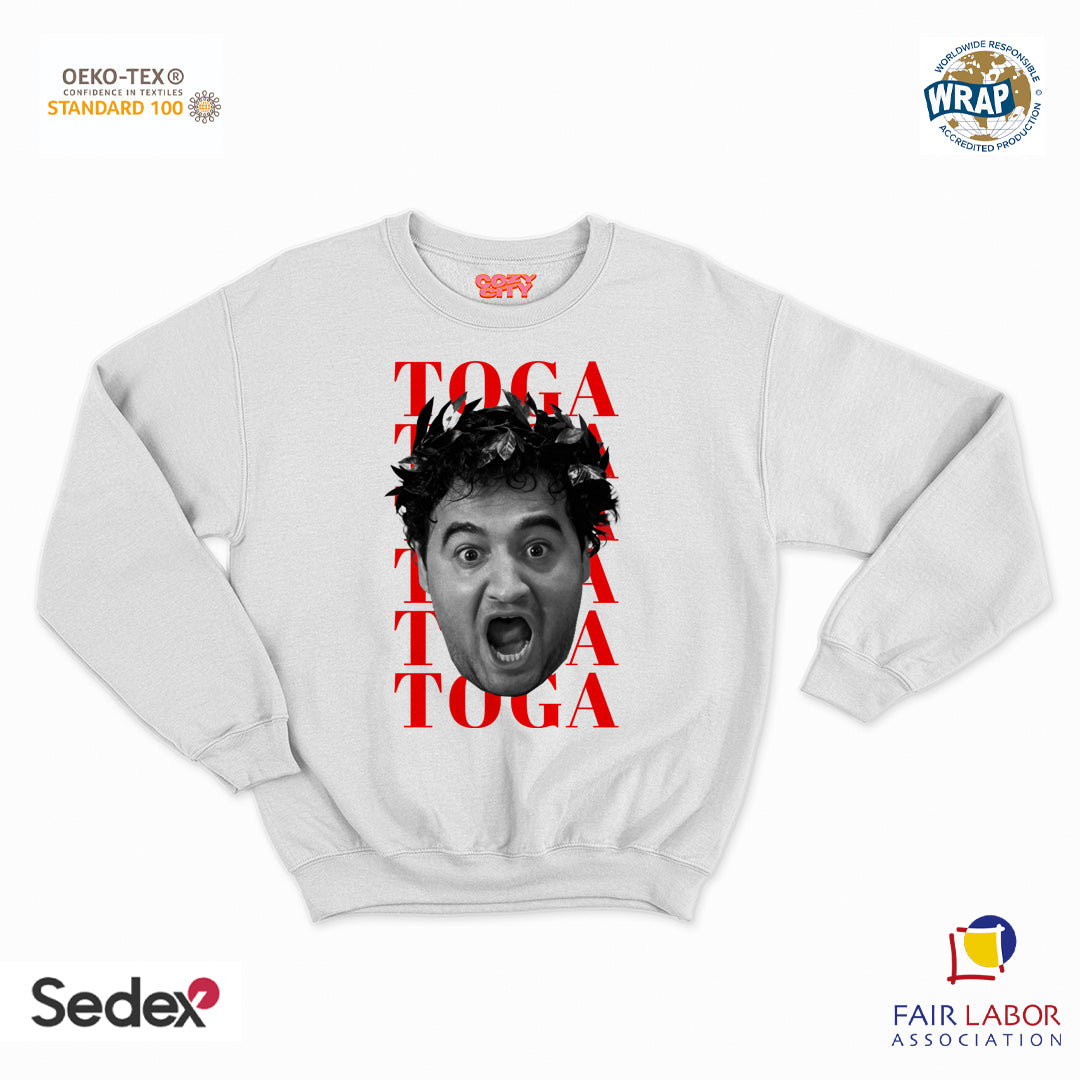 felpa con girocollo unisex- animal toga toga toga