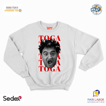 felpa con girocollo unisex- animal toga toga toga
