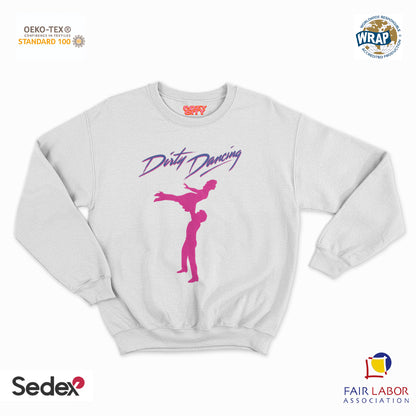felpa con girocollo unisex- balli poco puliti