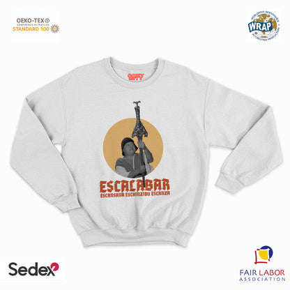 felpa con girocollo unisex- escalabar escansava eschinzibu escava