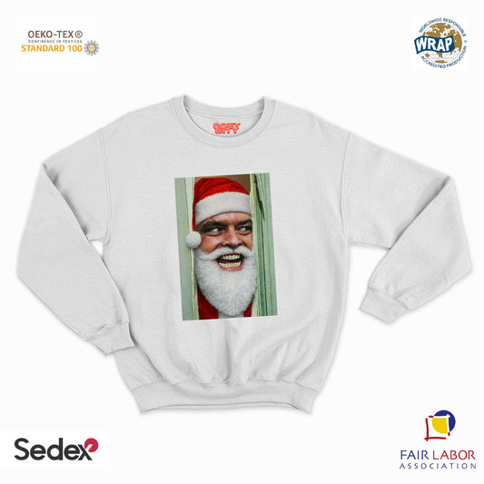 felpa con girocollo unisex- where is wendy by santa