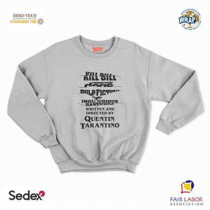 felpa con girocollo unisex- tarantino film movie