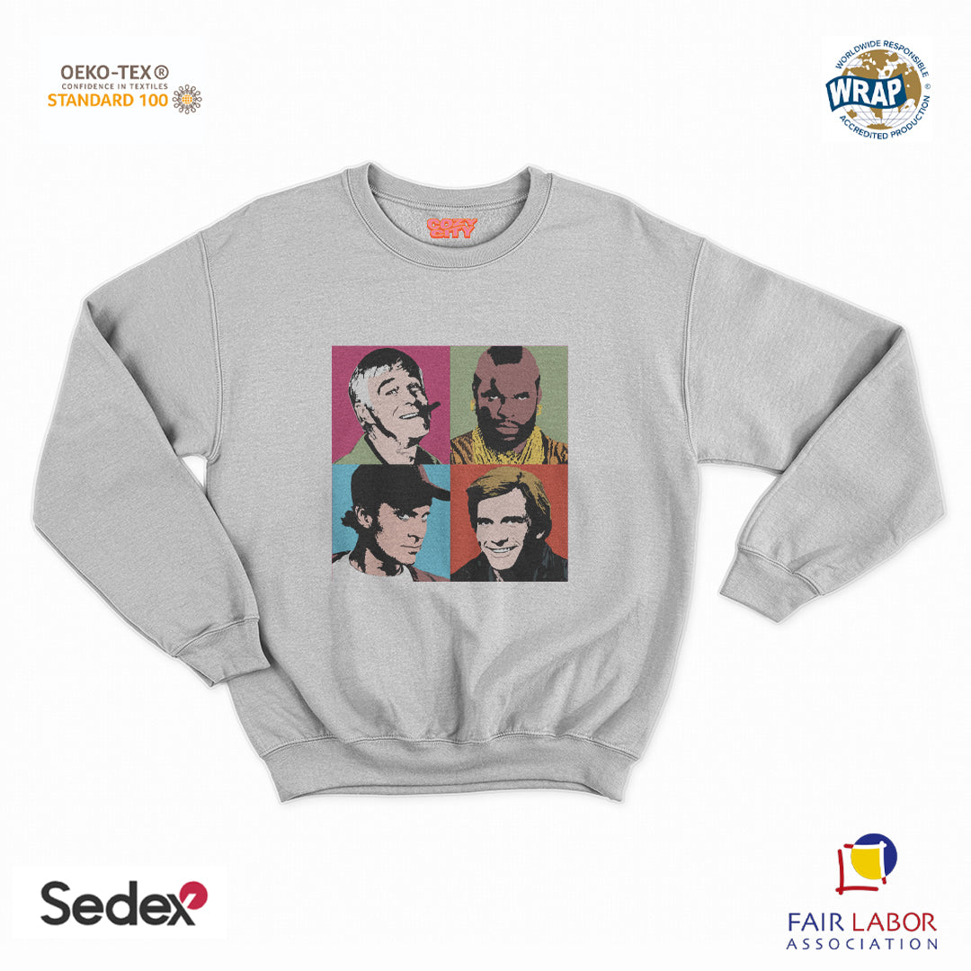 felpa con girocollo unisex- the team