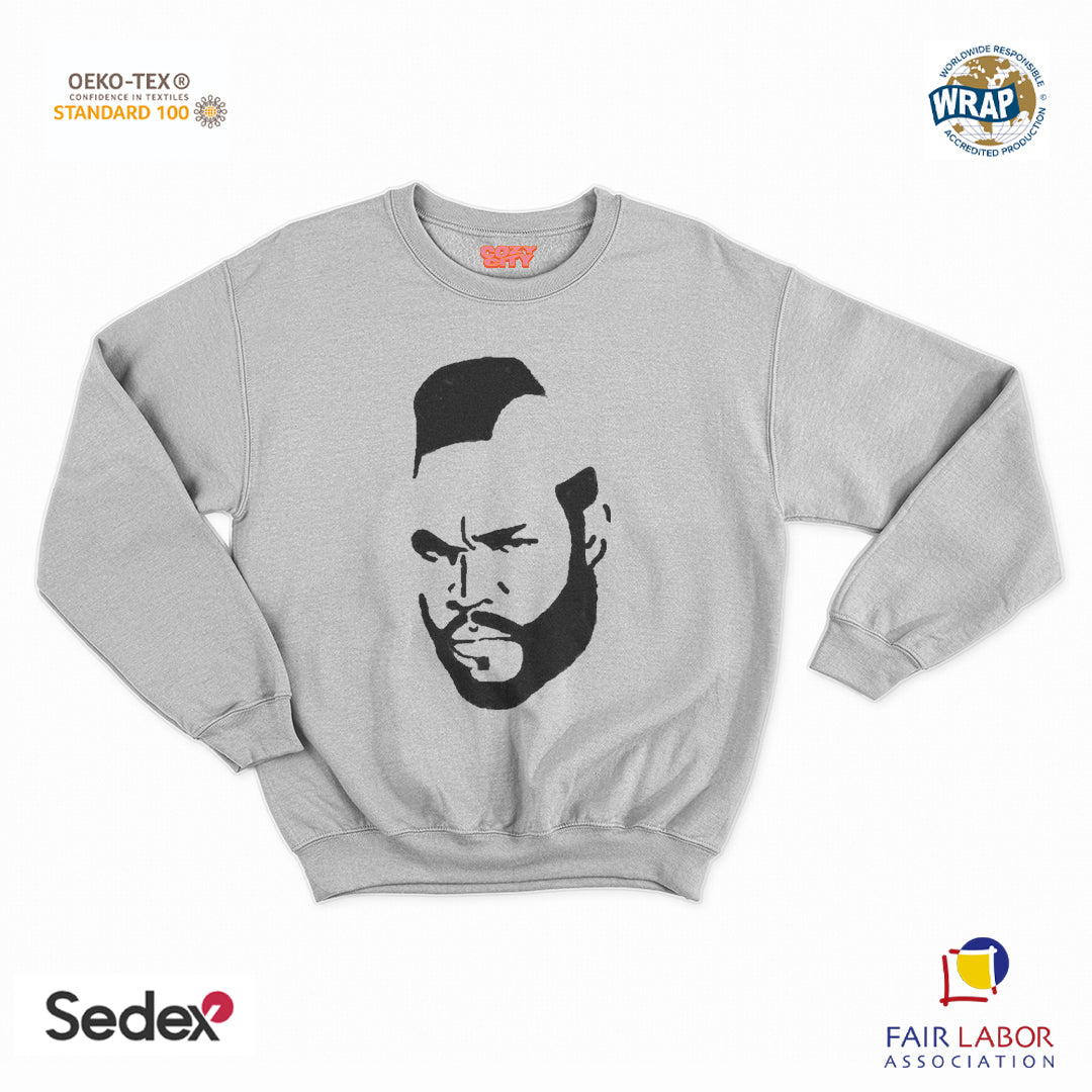felpa con girocollo unisex- mr t