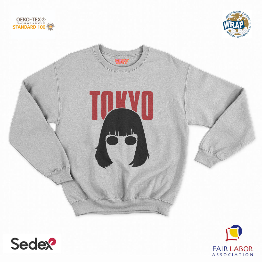 felpa con girocollo unisex- tokyo