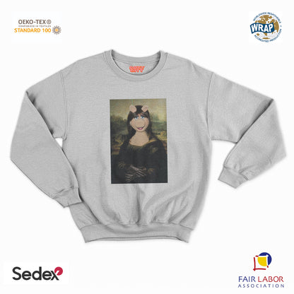 felpa con girocollo unisex- monnalisa pig