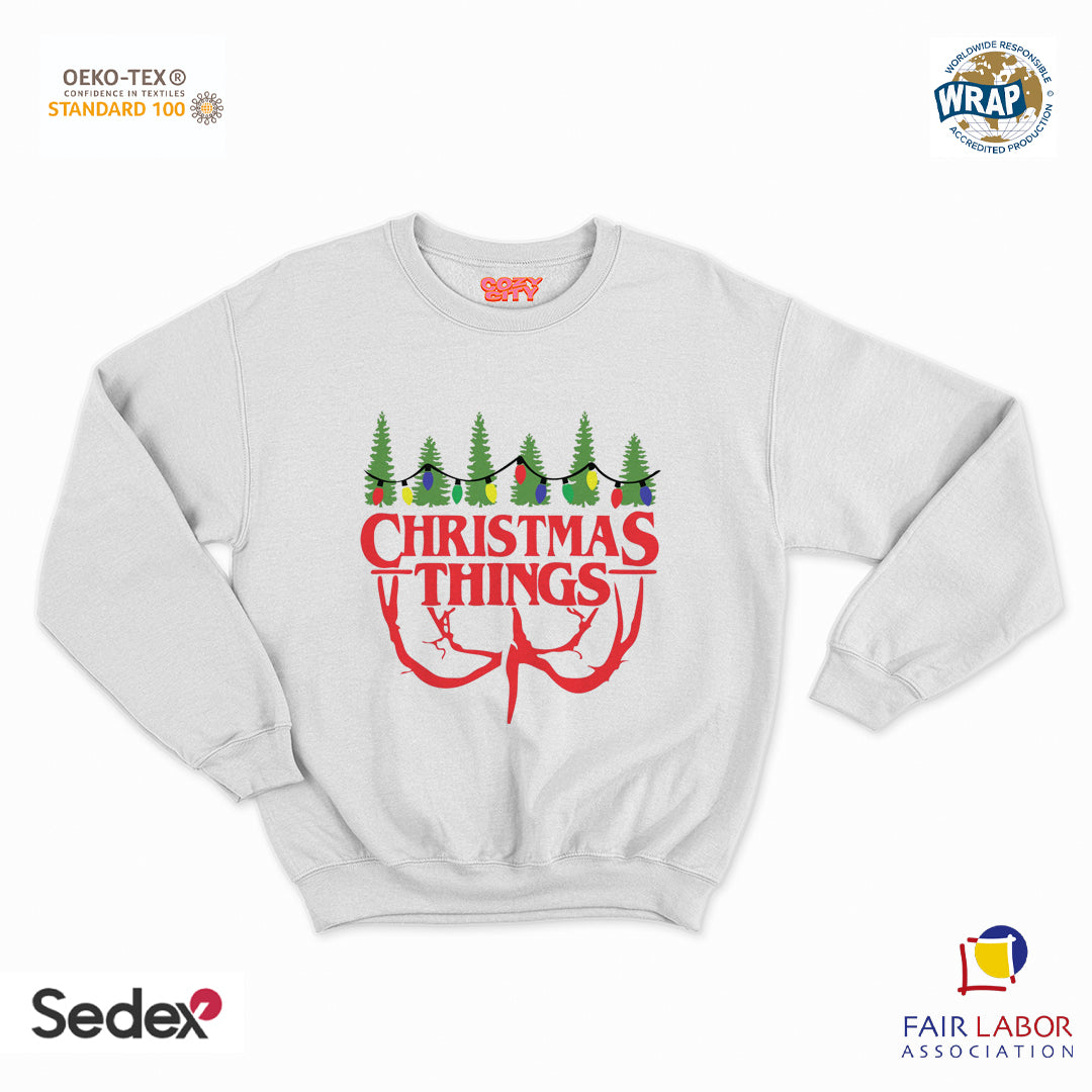 felpa con girocollo unisex- christmas things
