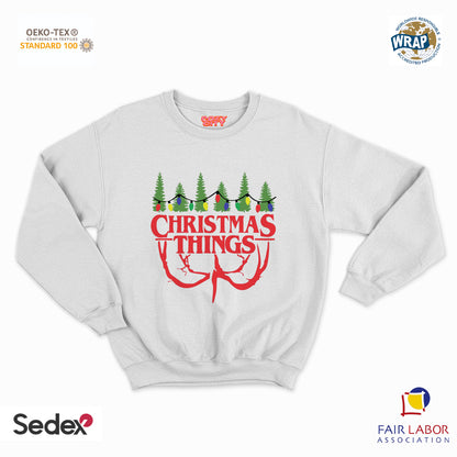 felpa con girocollo unisex- christmas things