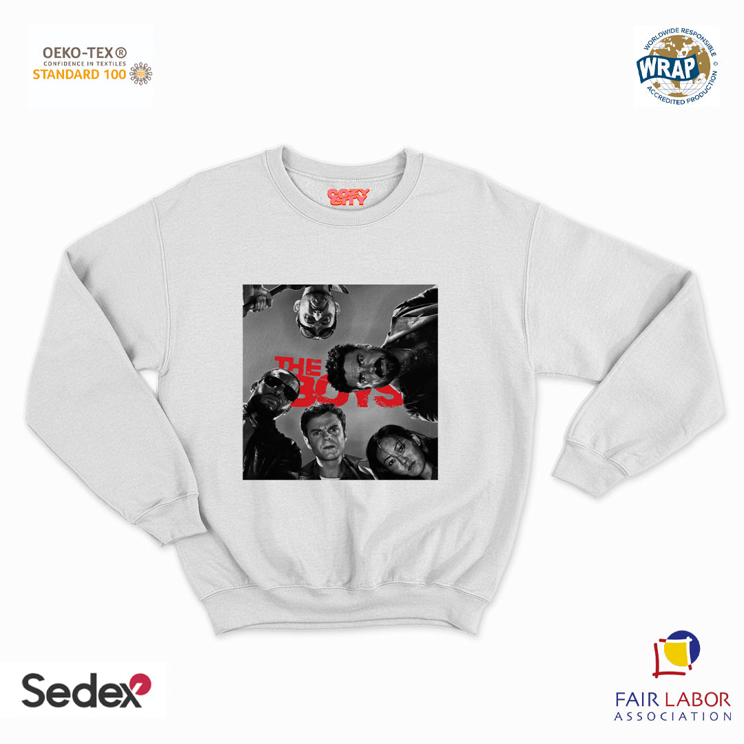 felpa con girocollo unisex- i ragazzi logo
