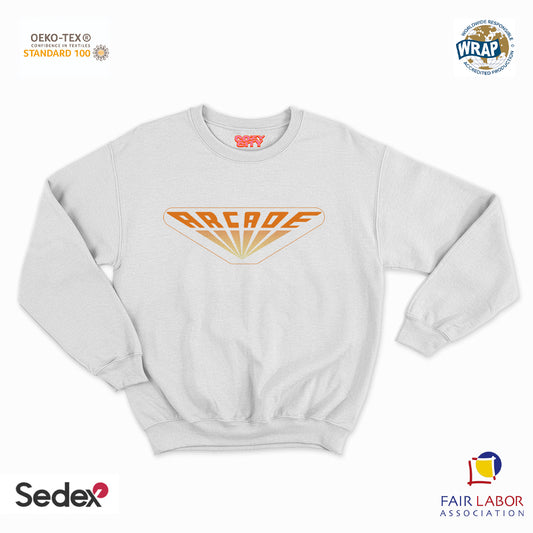 felpa con girocollo unisex- arcade