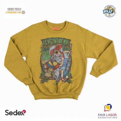 felpa con girocollo unisex- spada nella roccia honolulu