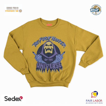 felpa con girocollo unisex- the fuck master of the universe