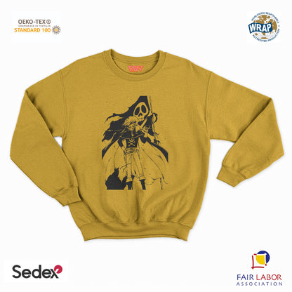 felpa con girocollo unisex- capitan manga