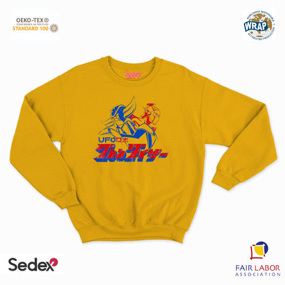 felpa con girocollo unisex- ufo robottone manga