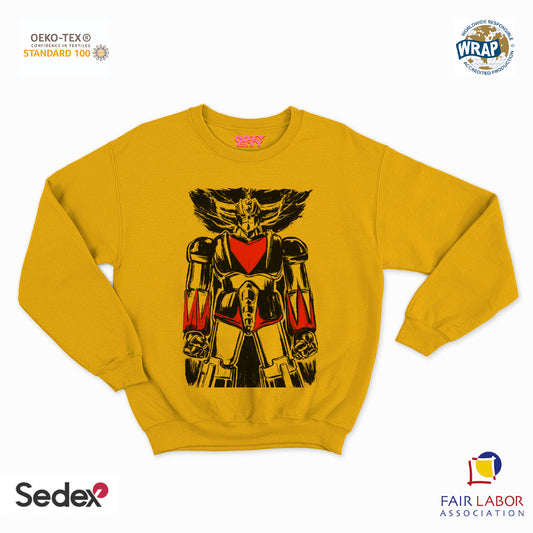 felpa con girocollo unisex- robottone art